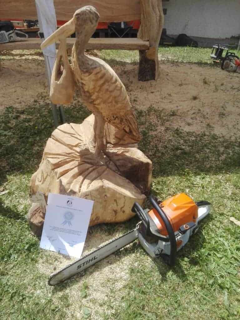 izdelki iz lesa, štorklja